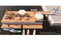 Magog : le projet de parc flottant au quai MacPherson avance